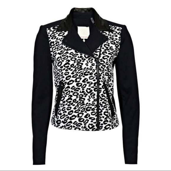 Rebecca Taylor Jackets & Blazers - Rebecca Taylor Jacquard Moto Jacket. Sz 0. New!
